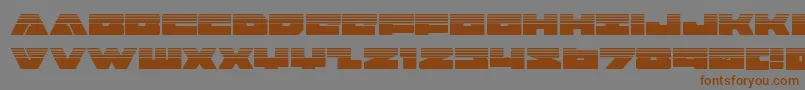 badaxehalf Font – Brown Fonts on Gray Background
