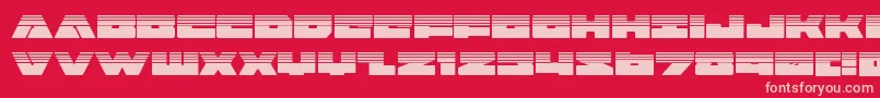 フォントbadaxehalf – 赤い背景にピンクのフォント