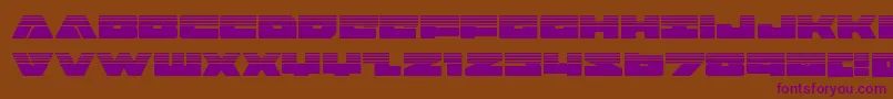 badaxehalf Font – Purple Fonts on Brown Background
