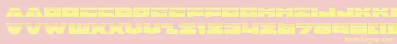 badaxehalf Font – Yellow Fonts on Pink Background