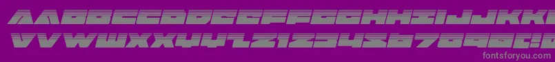 badaxehalfital Font – Gray Fonts on Purple Background