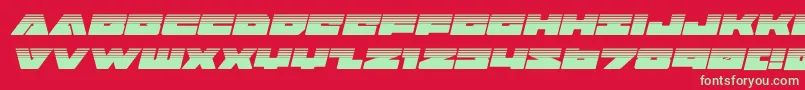 badaxehalfital Font – Green Fonts on Red Background