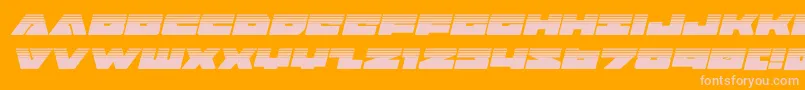 badaxehalfital Font – Pink Fonts on Orange Background