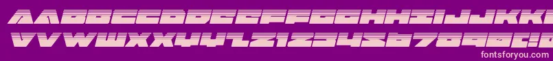 badaxehalfital Font – Pink Fonts on Purple Background