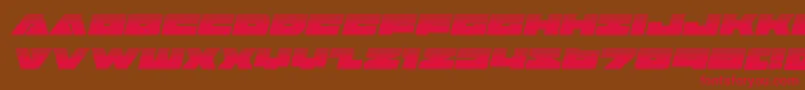 badaxehalfital Font – Red Fonts on Brown Background