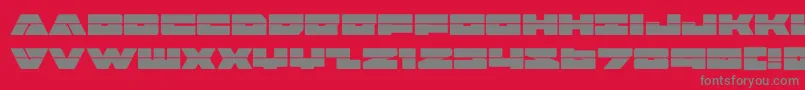 badaxelaser Font – Gray Fonts on Red Background