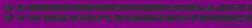 badaxelaser Font – Black Fonts on Purple Background