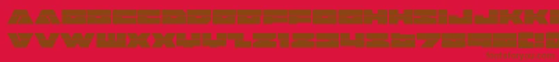 badaxelaser Font – Brown Fonts on Red Background