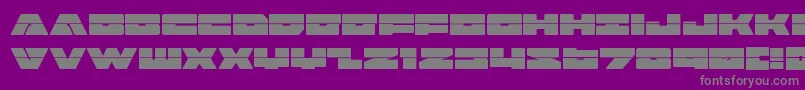 badaxelaser Font – Gray Fonts on Purple Background
