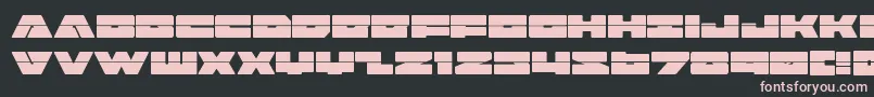 badaxelaser Font – Pink Fonts on Black Background
