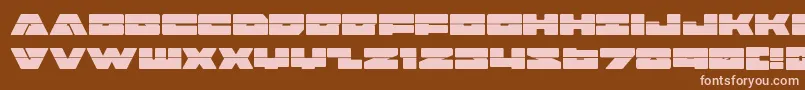badaxelaser Font – Pink Fonts on Brown Background