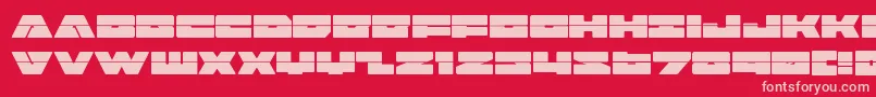 badaxelaser Font – Pink Fonts on Red Background