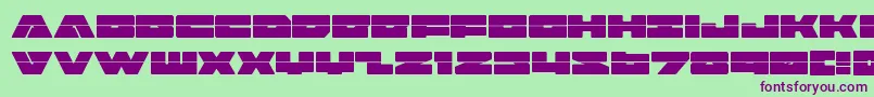 badaxelaser Font – Purple Fonts on Green Background