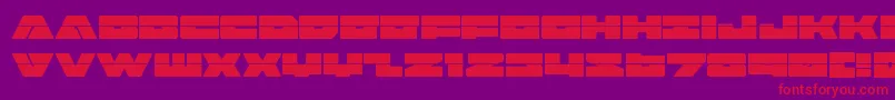 badaxelaser Font – Red Fonts on Purple Background