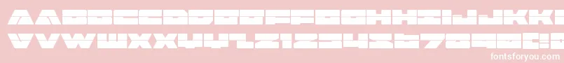 badaxelaser Font – White Fonts on Pink Background