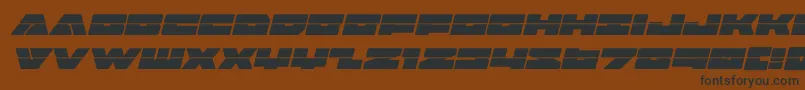 badaxelaserital-Schriftart – Schwarze Schriften auf braunem Hintergrund