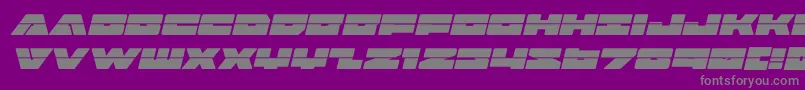 badaxelaserital Font – Gray Fonts on Purple Background