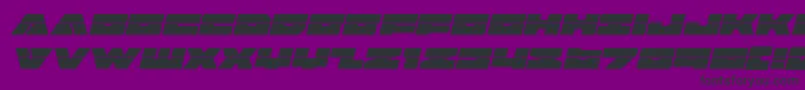 badaxelaserital Font – Black Fonts on Purple Background