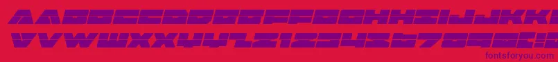 badaxelaserital-fontti – violetit fontit punaisella taustalla