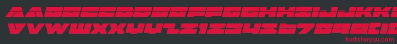 badaxelaserital Font – Red Fonts on Black Background