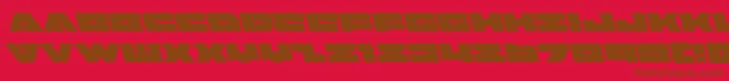 badaxeleft Font – Brown Fonts on Red Background