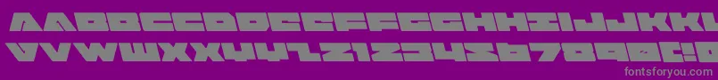 badaxeleft Font – Gray Fonts on Purple Background