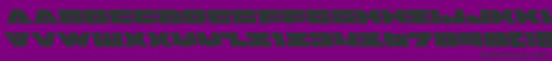 badaxeleft Font – Black Fonts on Purple Background