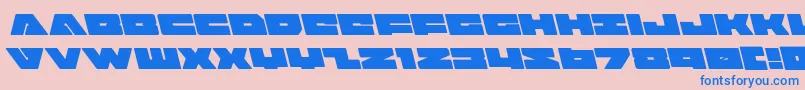 badaxeleft Font – Blue Fonts on Pink Background