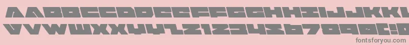 badaxeleft Font – Gray Fonts on Pink Background