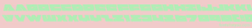 badaxeleft Font – Green Fonts on Pink Background