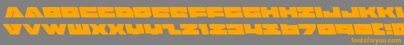 badaxeleft Font – Orange Fonts on Gray Background