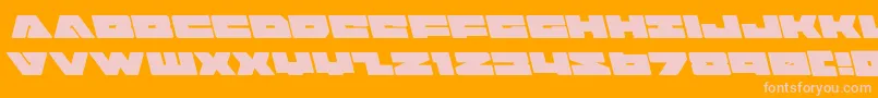 badaxeleft Font – Pink Fonts on Orange Background
