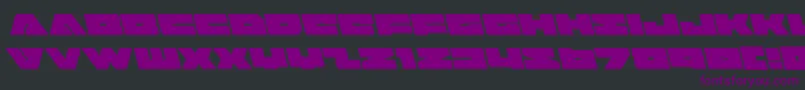 badaxeleft Font – Purple Fonts on Black Background