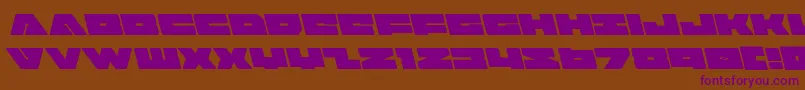 badaxeleft Font – Purple Fonts on Brown Background