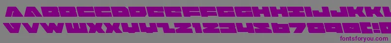 badaxeleft-Schriftart – Violette Schriften auf grauem Hintergrund