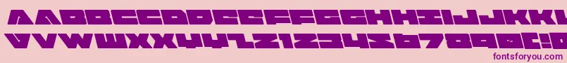 badaxeleft Font – Purple Fonts on Pink Background