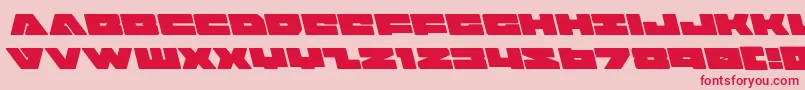 badaxeleft Font – Red Fonts on Pink Background