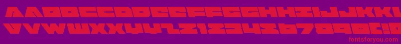 badaxeleft Font – Red Fonts on Purple Background