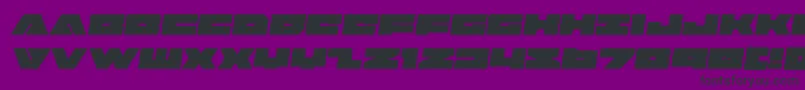 badaxesemital Font – Black Fonts on Purple Background