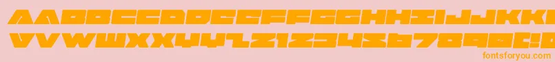 badaxesemital Font – Orange Fonts on Pink Background