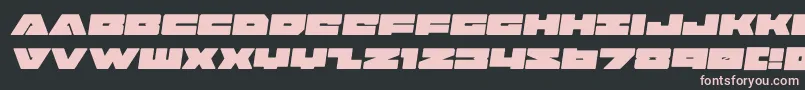 フォントbadaxesemital – 黒い背景にピンクのフォント