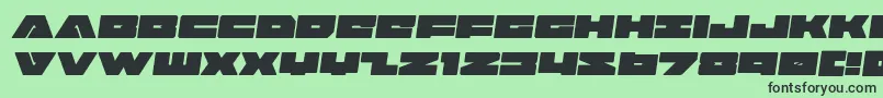 badaxesemital Font – Black Fonts on Green Background