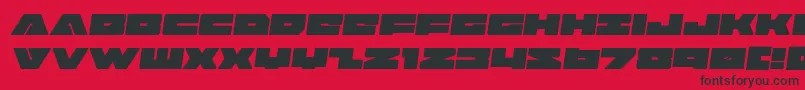 badaxesemital Font – Black Fonts on Red Background