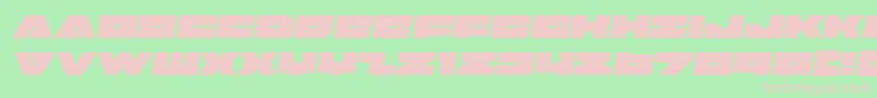 badaxesemital Font – Pink Fonts on Green Background