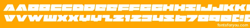 badaxesemital Font – White Fonts on Orange Background