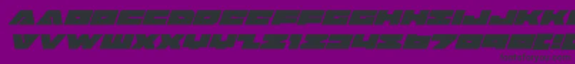 Шрифт badaxesuperital – чёрные шрифты на фиолетовом фоне