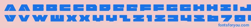 badaxetitle Font – Blue Fonts on Pink Background