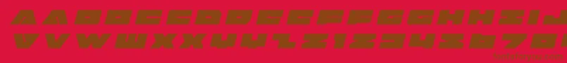 badaxetitleital Font – Brown Fonts on Red Background