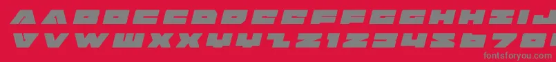 badaxetitleital Font – Gray Fonts on Red Background
