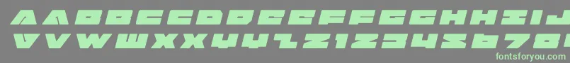 badaxetitleital Font – Green Fonts on Gray Background